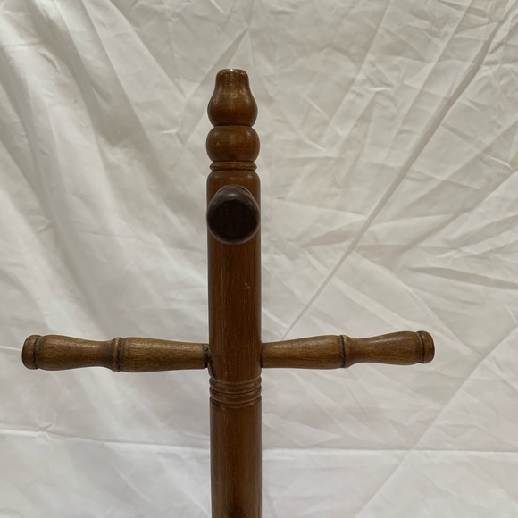 Vintage wood coffee mug stand - Picture 5 of 8